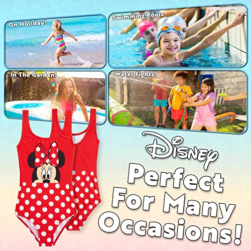Image of Disney Girls One Piece Swimming Costume, Comfortable Stretchy Swimsuit - Girls Gifts
