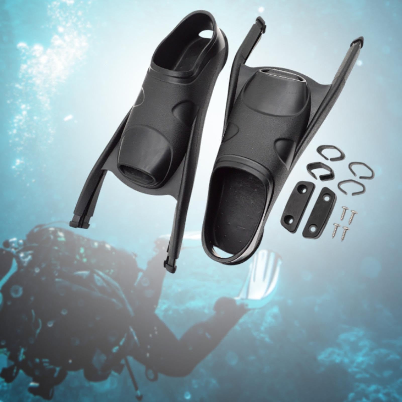 Aletas de Buceo Profesionales para Adultos Aletas Cortas de Natación Aletas para Entrenamiento en Piscina Hechas de Silicona Cómodas Adecuadas para