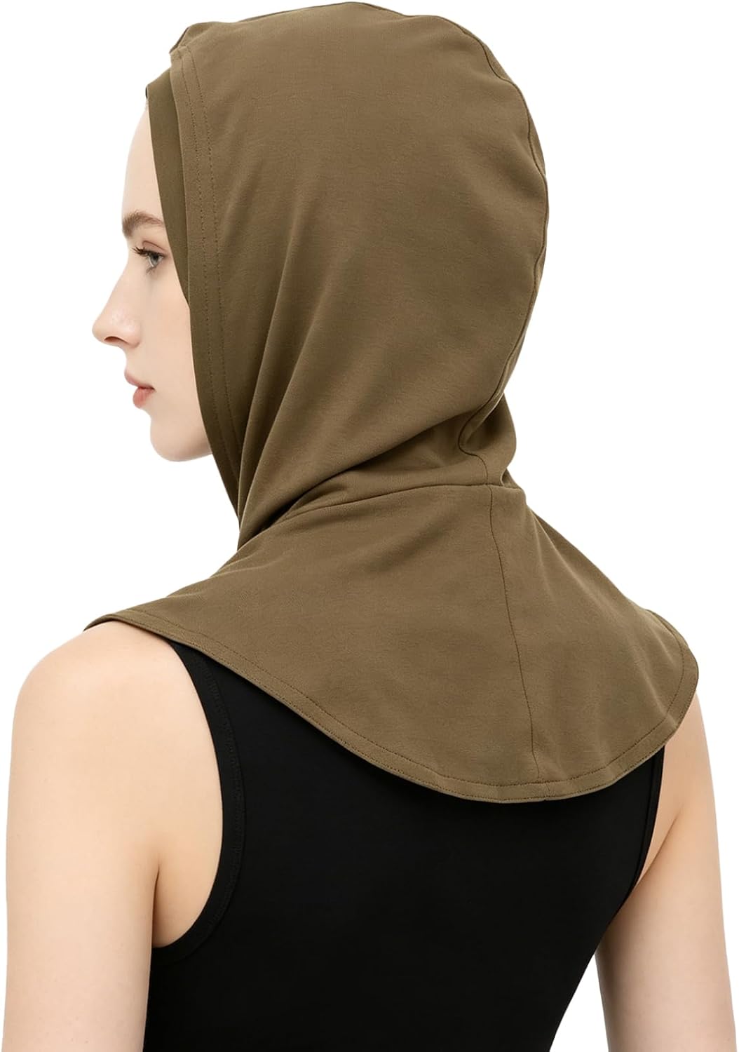FEESHOW Modal Hijab Turban Muslim Hijab Cap Adjustable Muslim Scarf Stretchy Head Scarf for Daily Wear