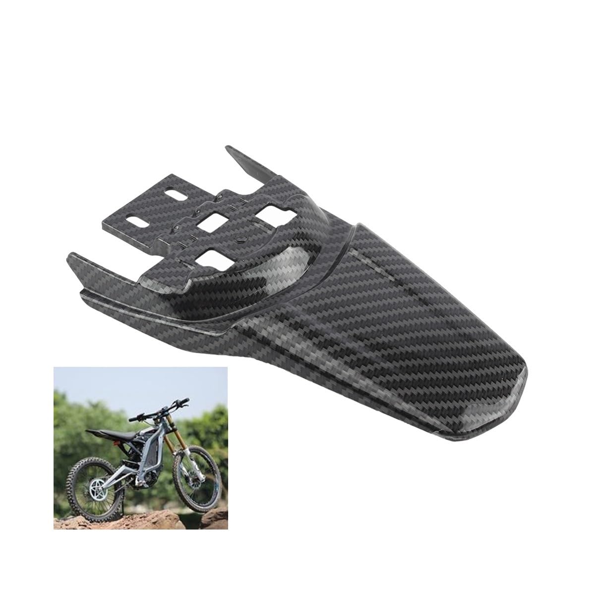 Parafango Extender Estensione Per Sur-Ron Light Bee Parafango Posteriore Telaio Moto Parafango Posteriore In Fibra Di Carbonio Dirt Bike Parafango Motocross