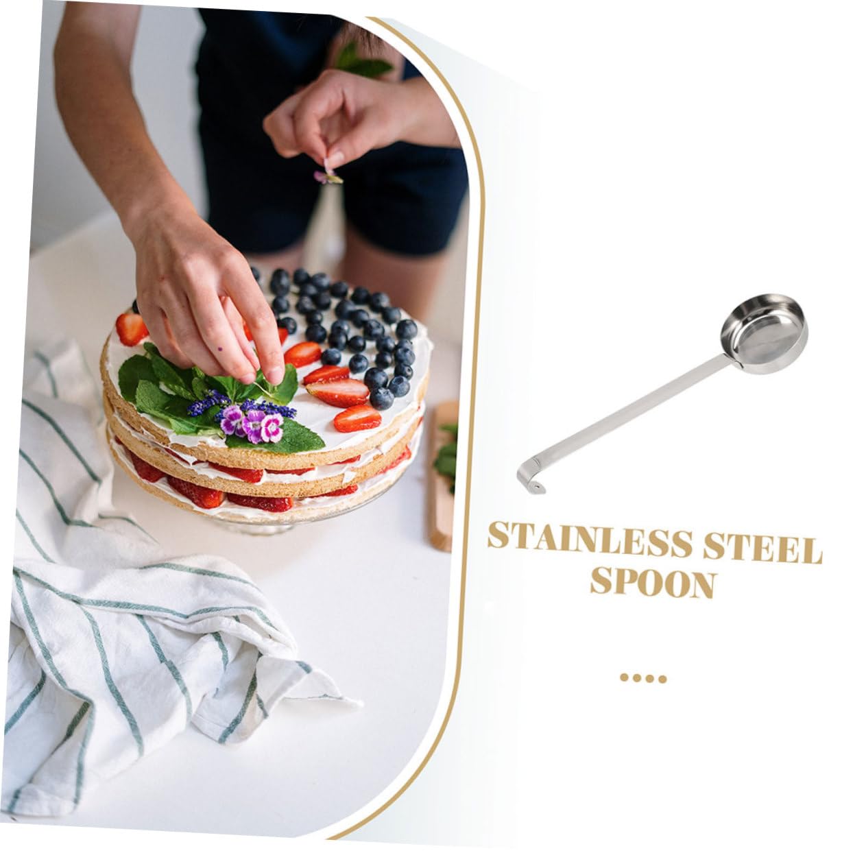3 Stück Soßenlöffel Edelstahl Flache Saucenkelle Für Suppen Dessertdressings Küchenhelfer