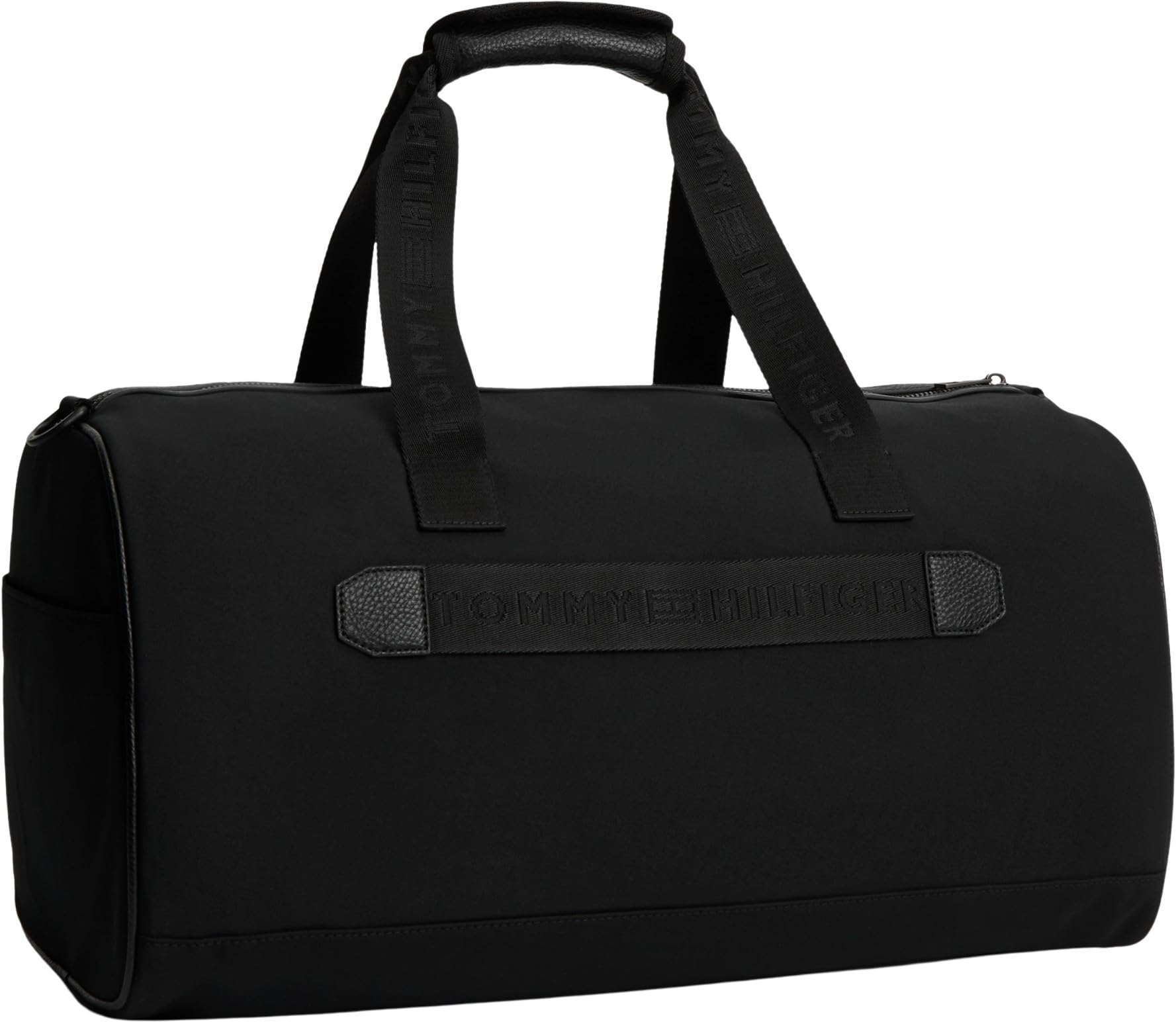 Tommy Hilfiger Herren Weekender Reisetasche Repreve Duffle mit Crossbody-Riemen, Schwarz (Black), Einheitsgröße