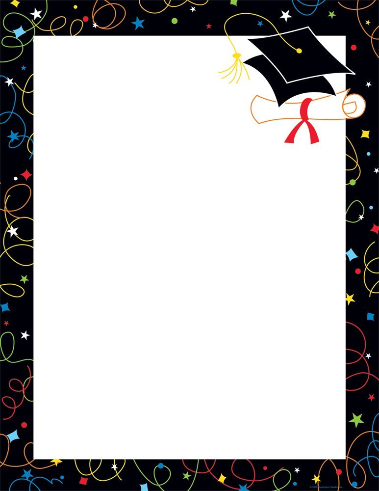 Great Papers! Grad Swirls Letterhead, 50 Count, 8.5"x11" (2012047)