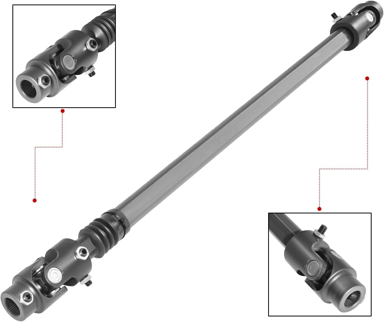 000970 000-970 Telescopic Steering Column Shaft Fit for Ford F-100 1970-1979 & Ford F-150 1975-1979 & Ford F-250 1970-1979 & Ford F-350 1970 1971 1972 1973 1974 1975 1976 1978 1979 Steering Shaft