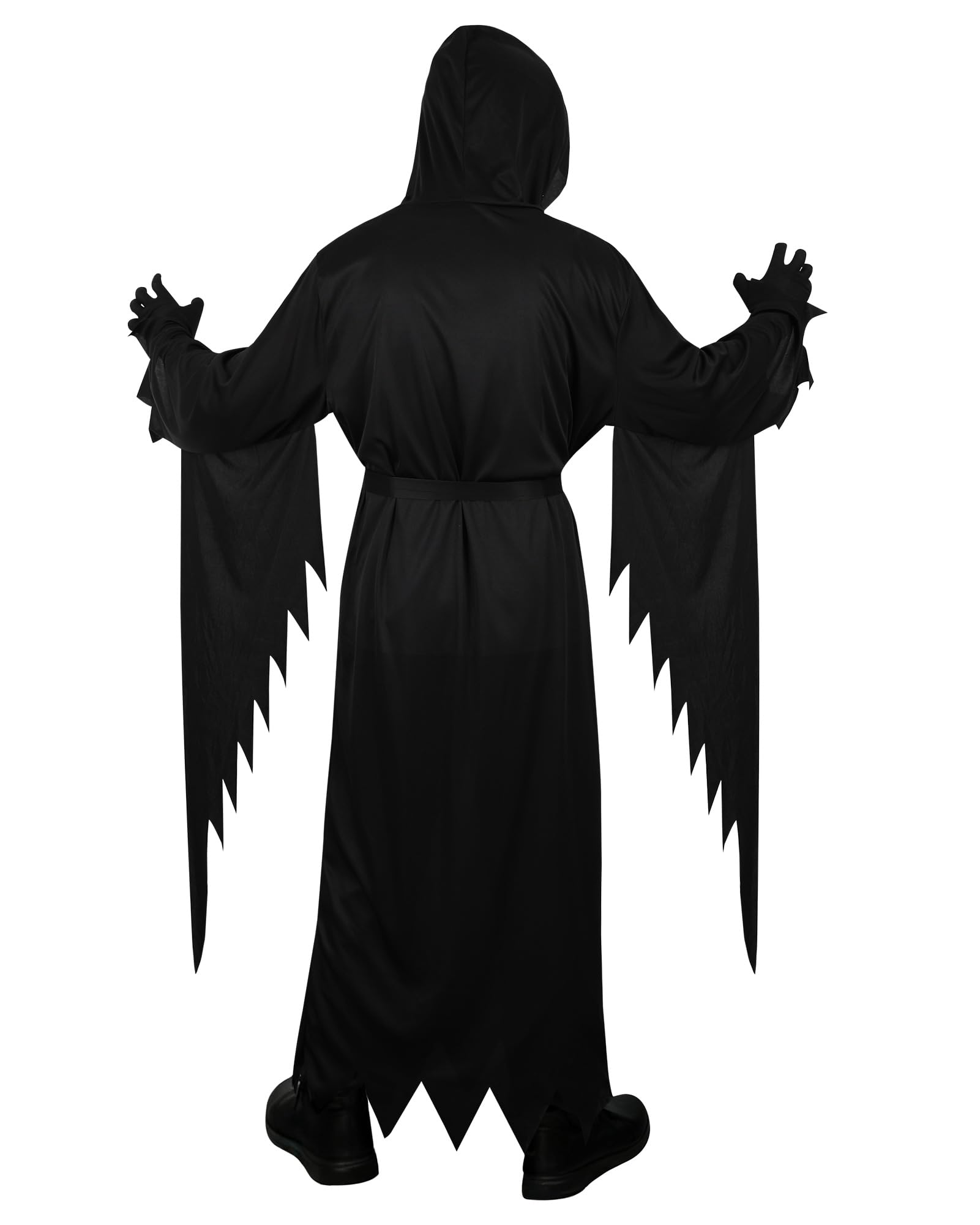 Dtiaagto Scream Ghost Face Kids Costume Gloves Boys Girls Halloween Horror Fancy Dress Outfit 12-14 Years - Image 2
