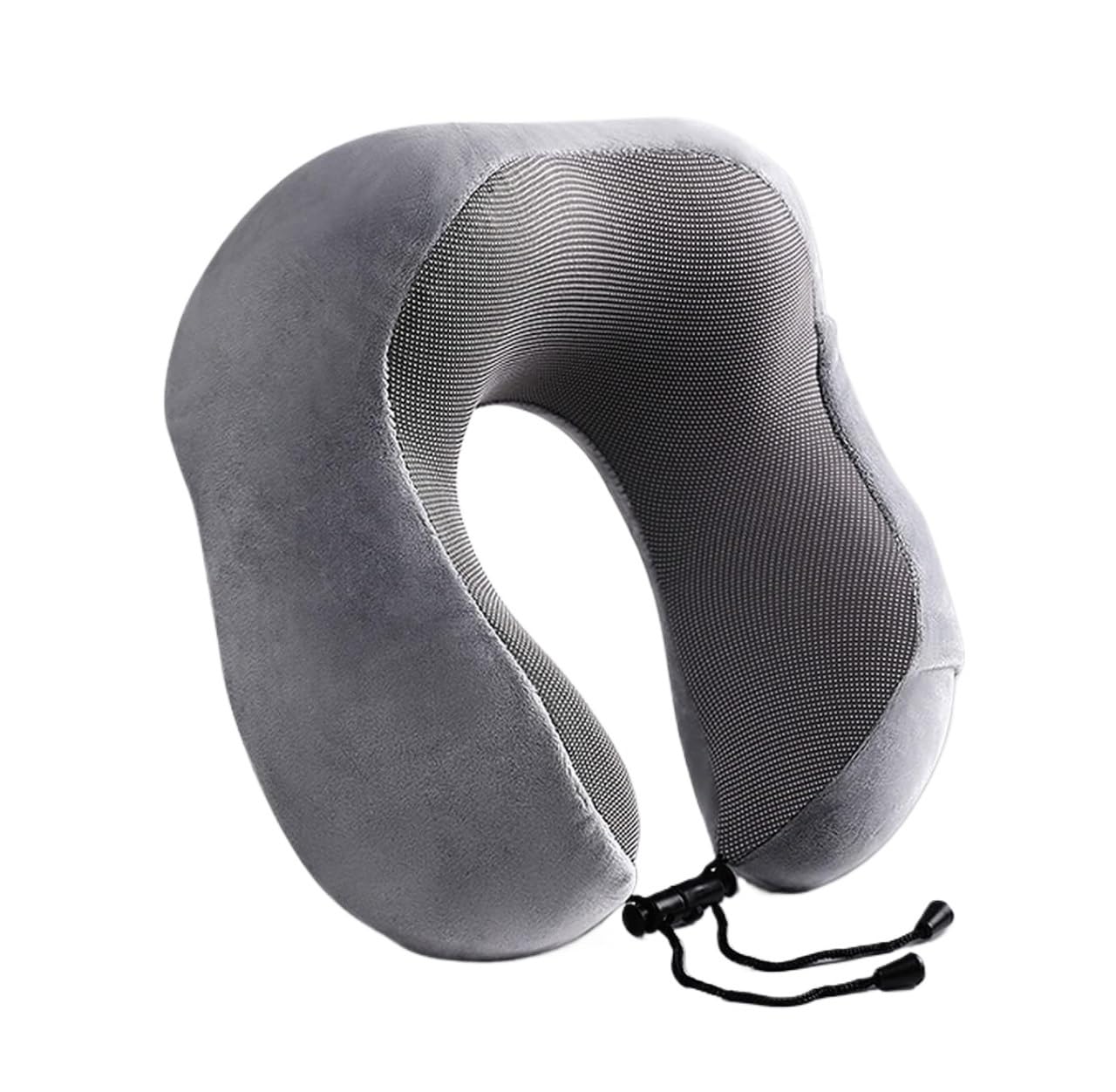 Nackenkissen Auto Nackenkissen Reise Memory Foam Reise-Nackenkissen Reisekissen Kissen Unterstützung Für Flugzeug Schlafen Travel Essentials(Grey)