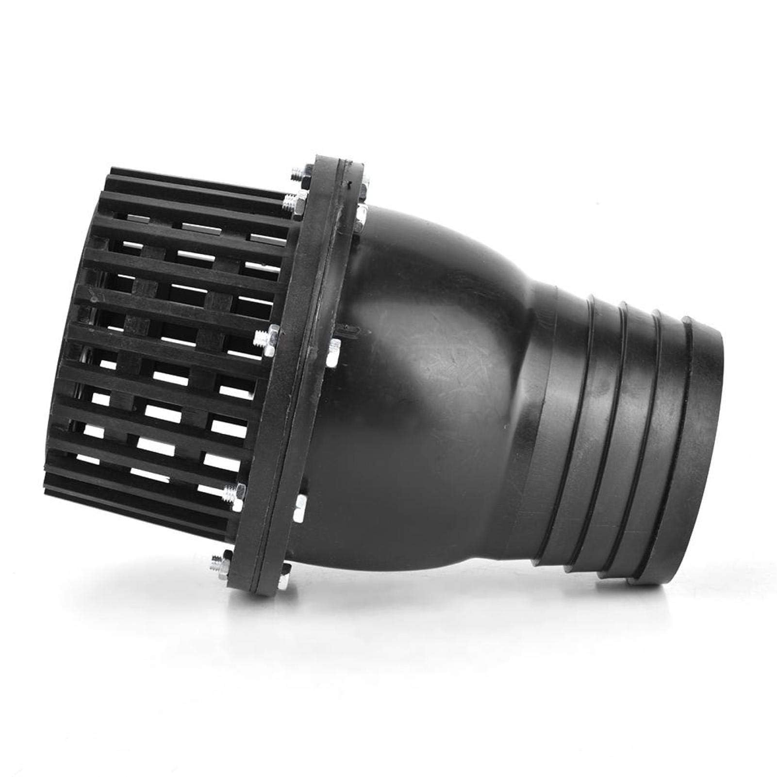 Water Pump Foot Valve, Black PVC Flat Check Valve Accessories Low Pressure Water Valve for Well Pump, Water Pump(3