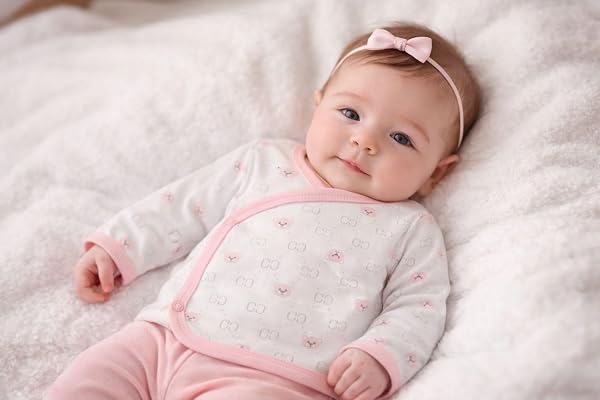 Baby Mädchen Wickelshirts Baumwolle Flügelhemden Wickelhemd - 2