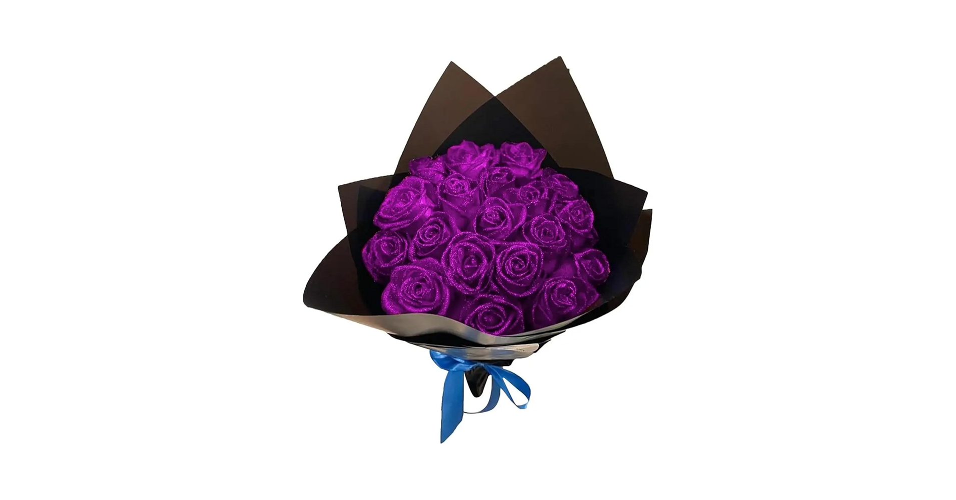 ZXH Glitter Roses Bouquet, Artificial Rose Flowers, Eternal