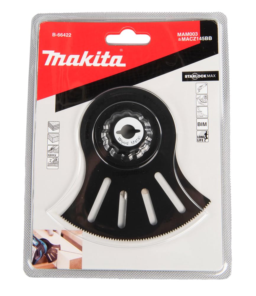 Makita B-66422 Starlock Max Plunge Blade 100x50mm 15TPI BiM Madera/Metal