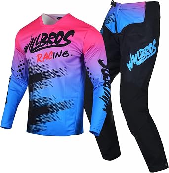 Motocross Jersey Pants Combo Mens Women Dirt Bike Protective MX Gear Set Offroad Riding Adult