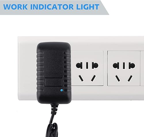 Miniatura 6 de Adaptador de fuente de alimentación de 12 V, 2 A, transformador SNKIZN de 120 VCA a 12 VCC con conector de salida de CC de 0.217 x 0.083 in, fuente