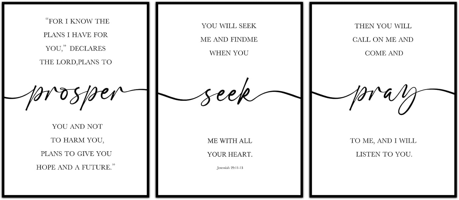 Bible Verse Wall Art Serenity Prayer Wall Art Jeremiah 29