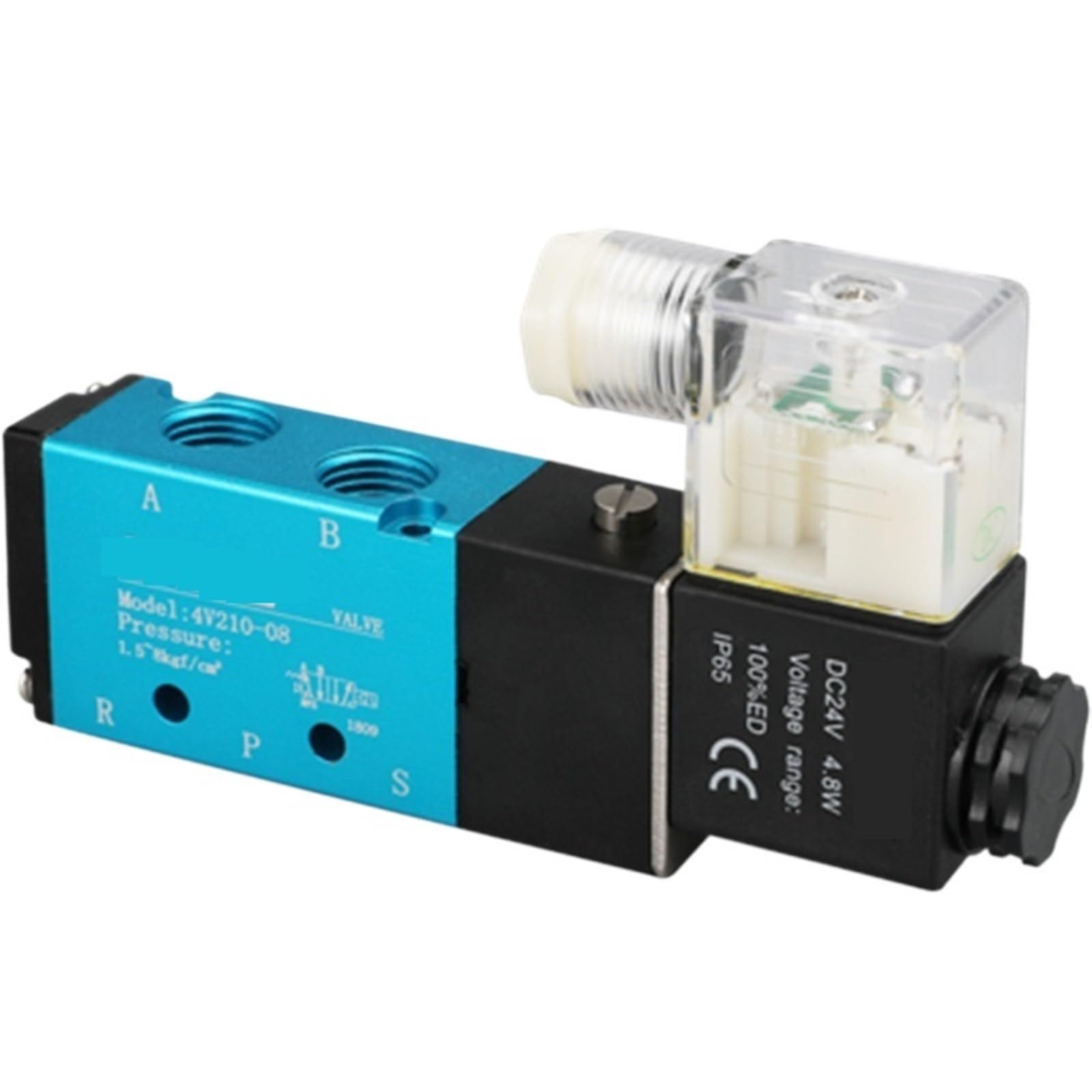 Valve pneumatique 5/2 4V210 commande électrique de précision