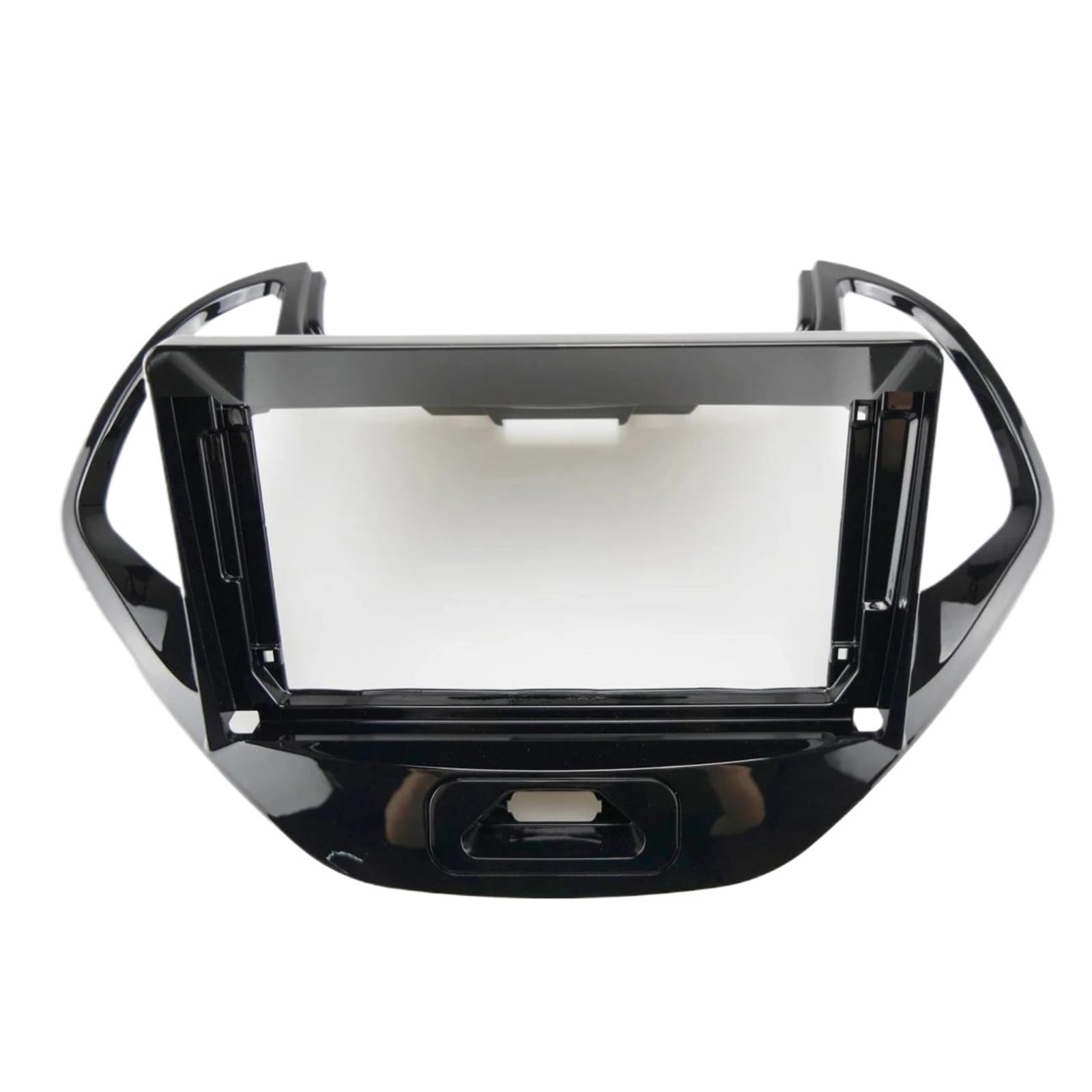 Dashboard trim frame Car Frame Fascia Adapter Radio Dash Fitting Panel 9 Inch ABS Plastic For Ford For Figo For Aspire 2019+(BLACK)