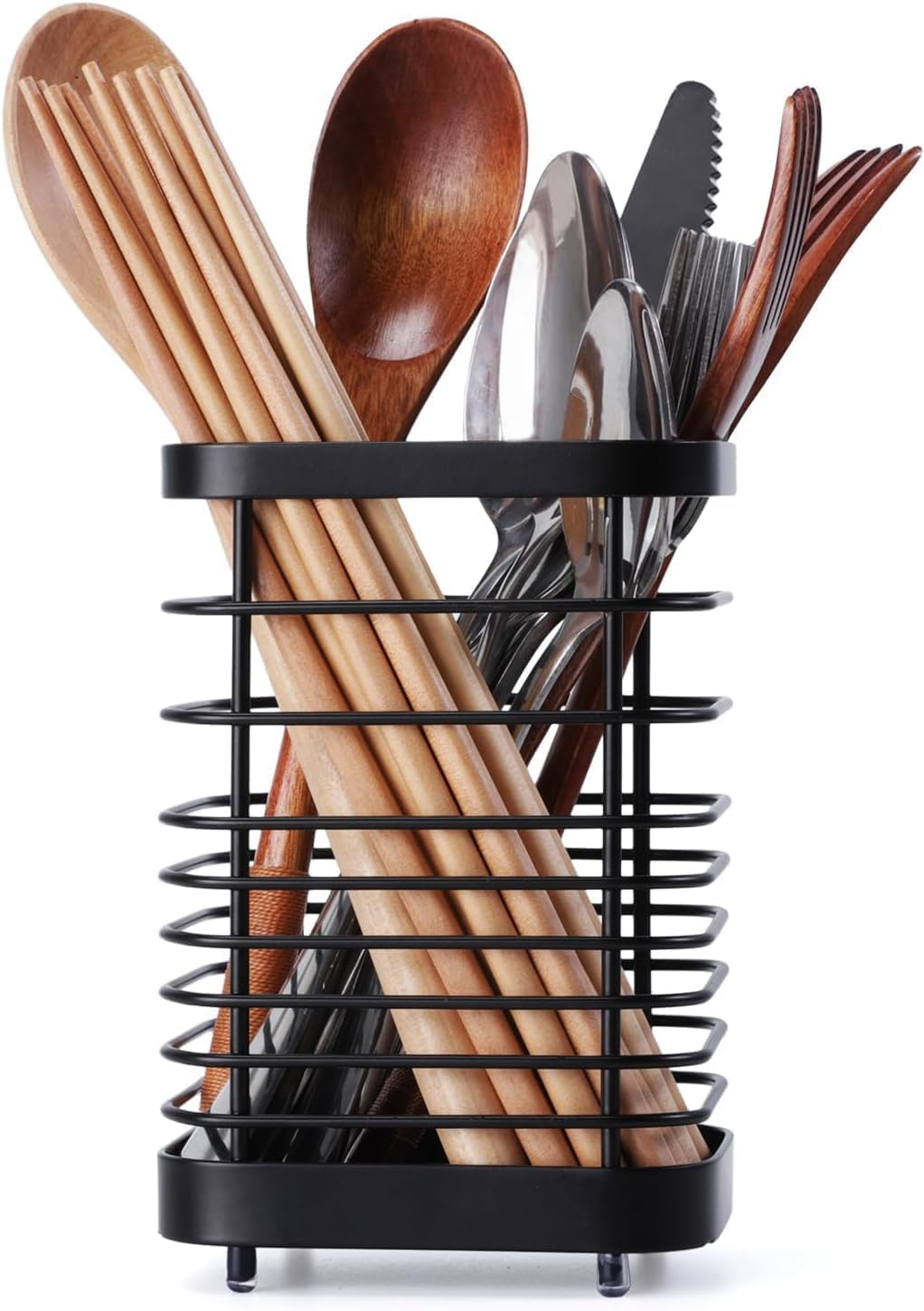 Utensil Holder Stainless Steel Cookware Holder Drying Rack Kitchen Accessories Items, Utensil Countertop Organizer For Knife Holder