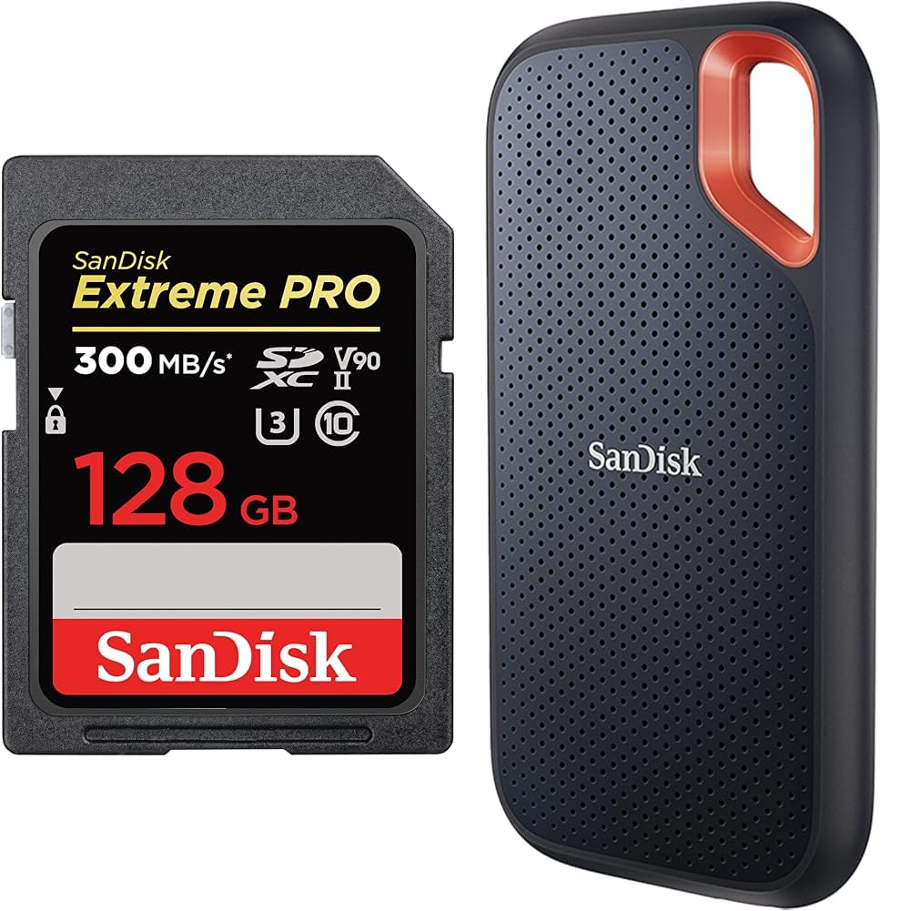 新品 SanDisk Extreme PRO 128GB 300MB/s V90 SanDisk Extreme PRO 128GB SDXC Memory Card up to 300MB/s, UHS-II