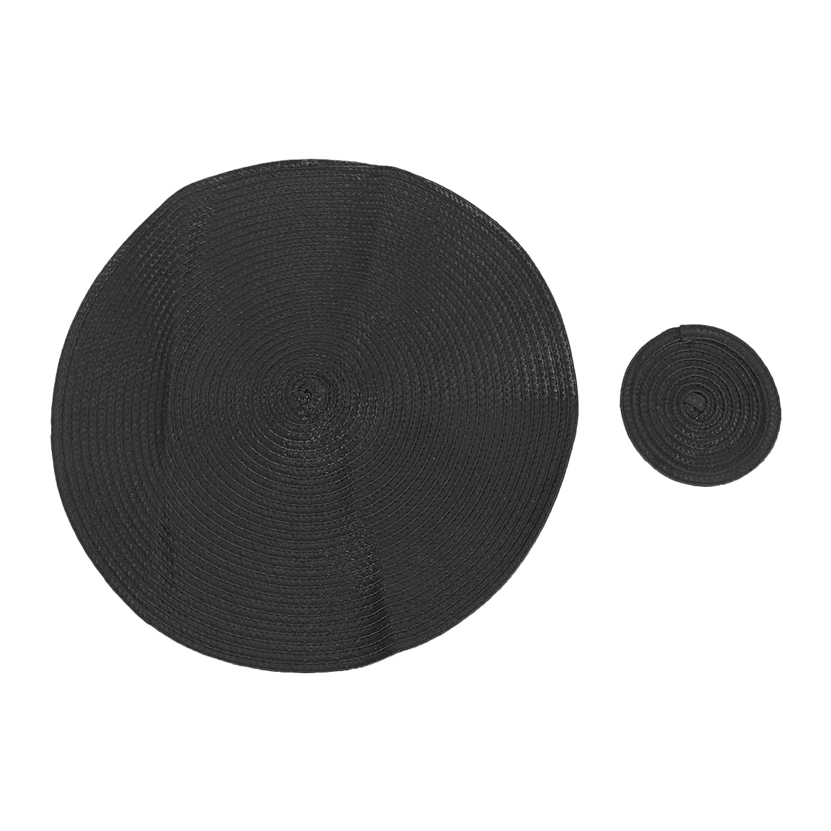 Sets de table lavables ronds noirs : finissez-en avec les taches sur la table