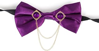 RANDOM STRIPE Bow Tie for men With Double chain brooch Formal & Wedding Set Price In India