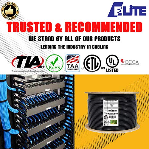 Cable CAT6 Stranded F/UTP 1000ft 26AWG Cobre Negro miniatura 3