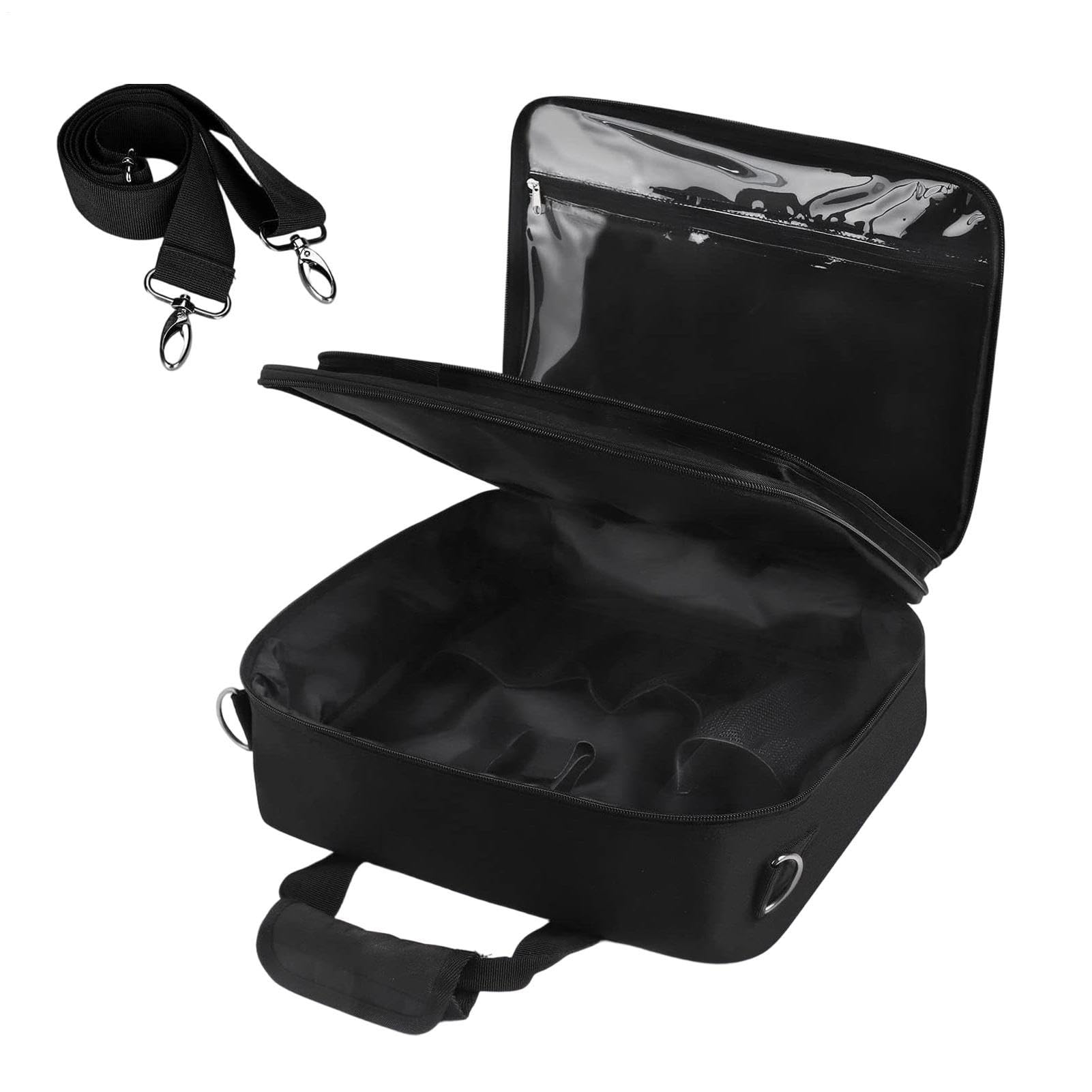 Estuche Organizador Viaje Peluquero Almacenamiento en Tela Oxford para | Bolsa Transporte Barbero Para Secador De Pelo, Rizador, Equipo Peluquería, Cepillos, Peine Y Cortapelos