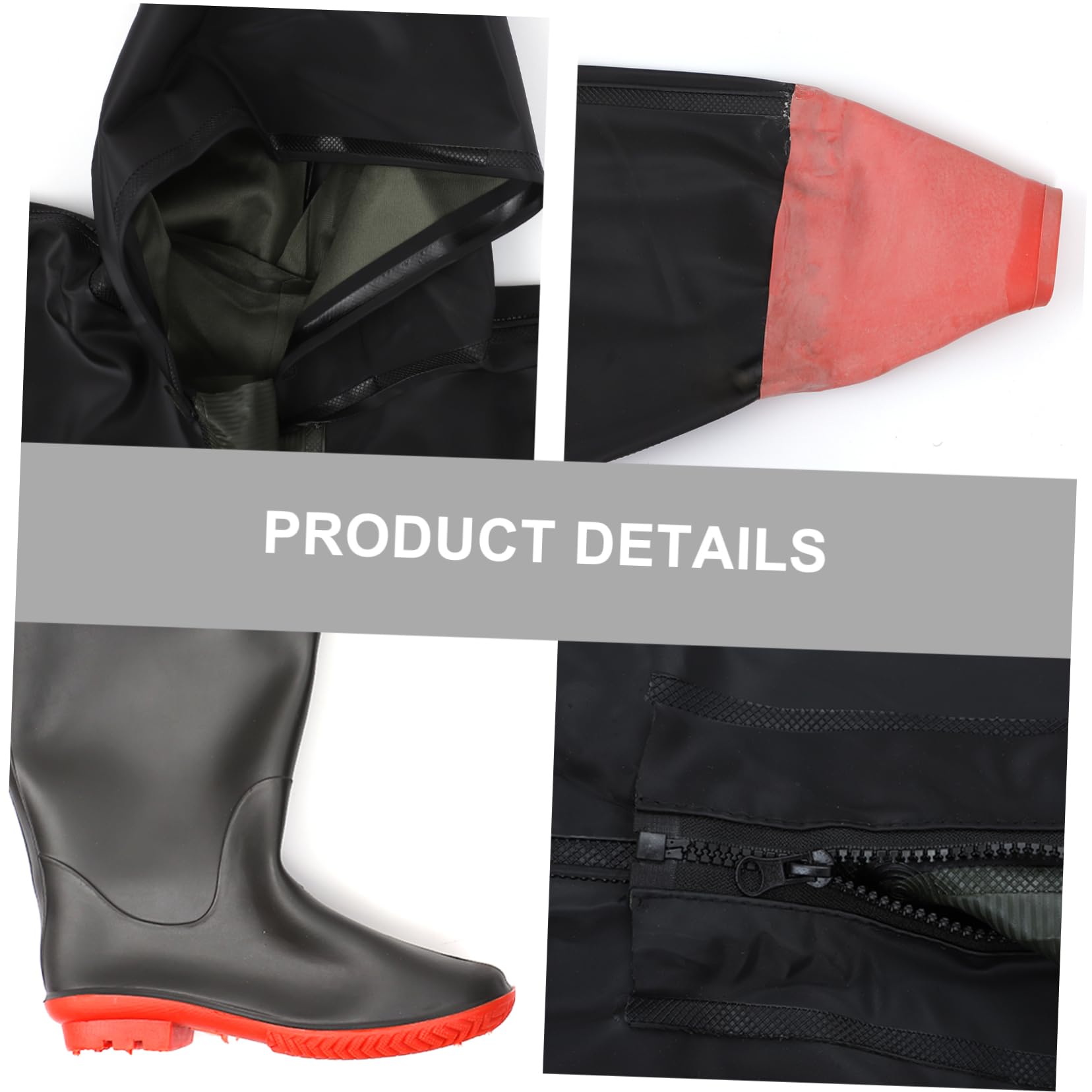 VANZACK Botas De Pesca Pantalón Botas para Hombres Traje Pantalones Impermeables Botas Altas Botas De Cadera Pantalones De Pesca con Botas Agua Vadeando Female De Polivinilo