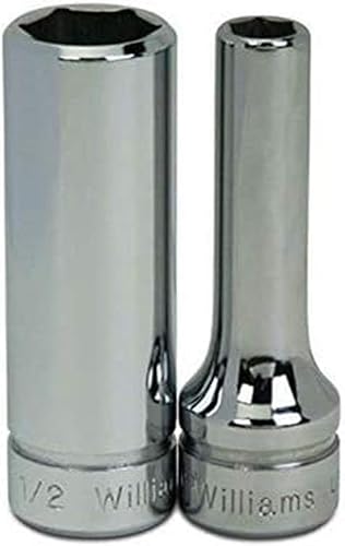 Miniatura 20 de Williams JHWBMD-624 SUPERTORQUE - Llave de vaso de 3/8 pulgadas, 6 puntos, profundidad métrica, tamaño 24mm, acabado cromado de alto brillo,