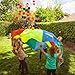 NARMAY Play Parachute for Kids Colorful Rainbow with 6 Handles - 6Feet