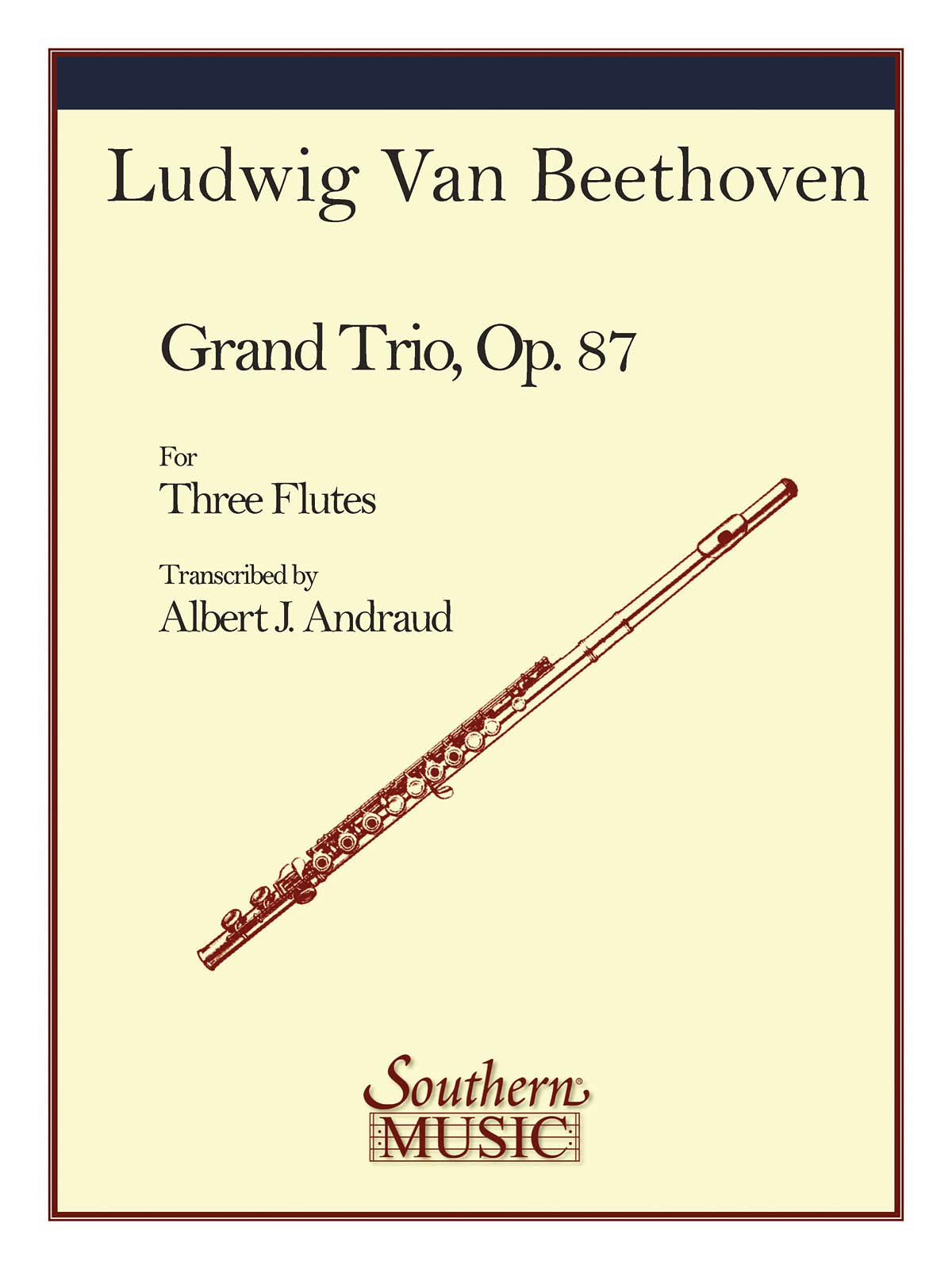 Grand Trio Op. 87 Flute Trio partition pour s'exercer en musique de chambre en salon