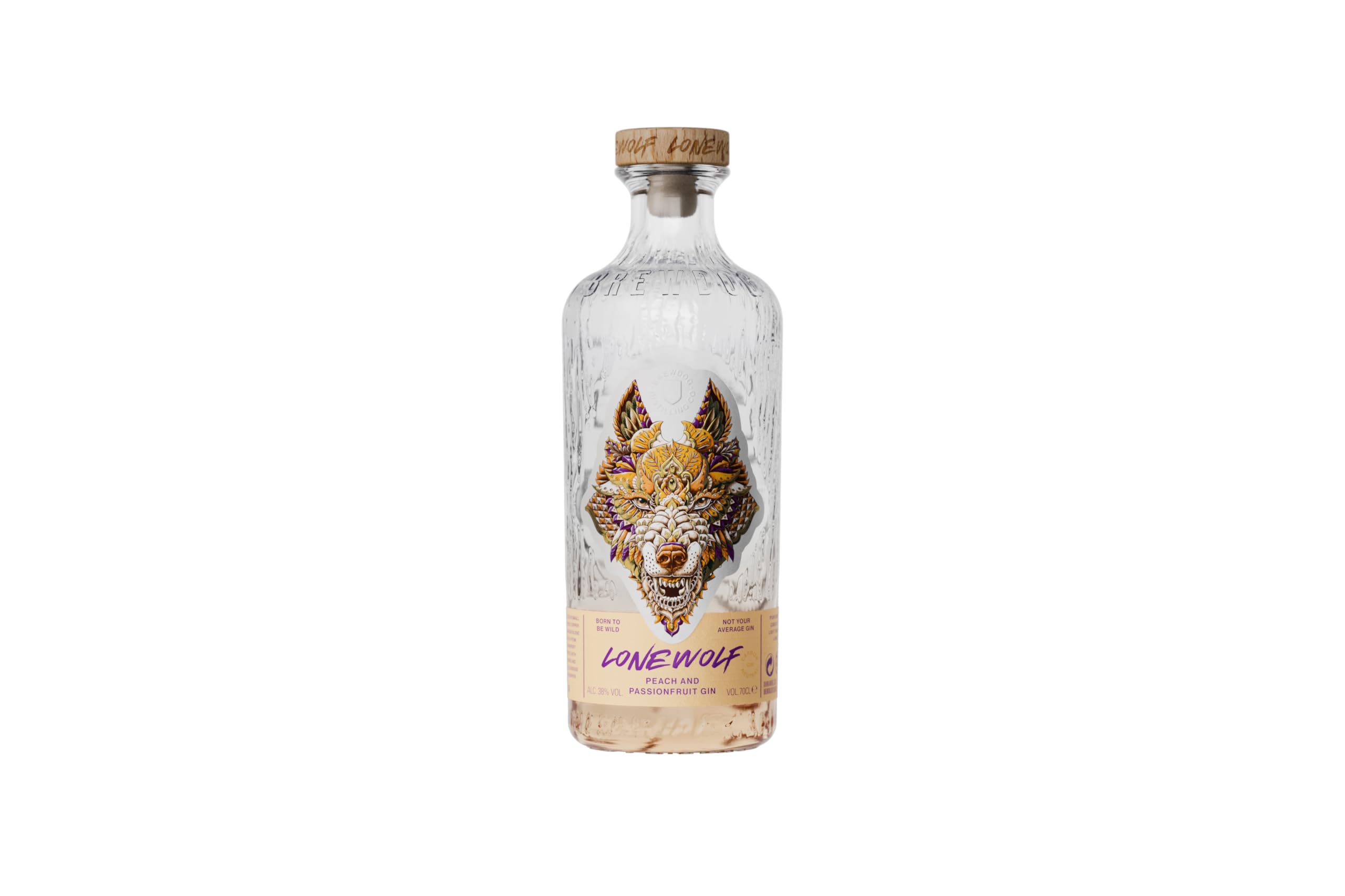 BrewDog | Lone Wolf | tropischer Gin | 700 ml | Peach & Passion Fruit | mit weißem Pfirsich | mit klassischen Wacholdernoten