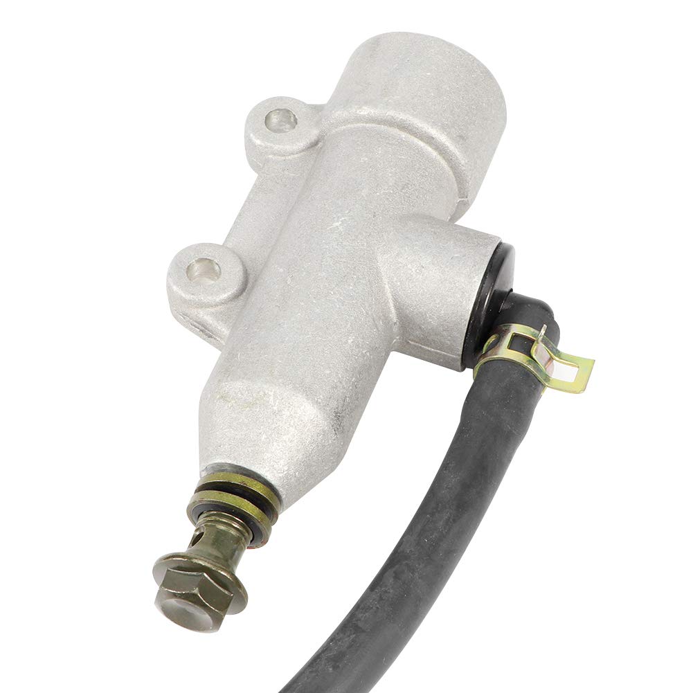Tissting Bomba de freno hidráulica trasera cilindro maestro a pie, material acero inoxidable ABS para KAZUMA 500 500cc STELS 500GT ATV UTV