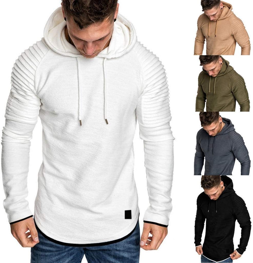 SANFASHION Mens Hoodie Long Sleeve 