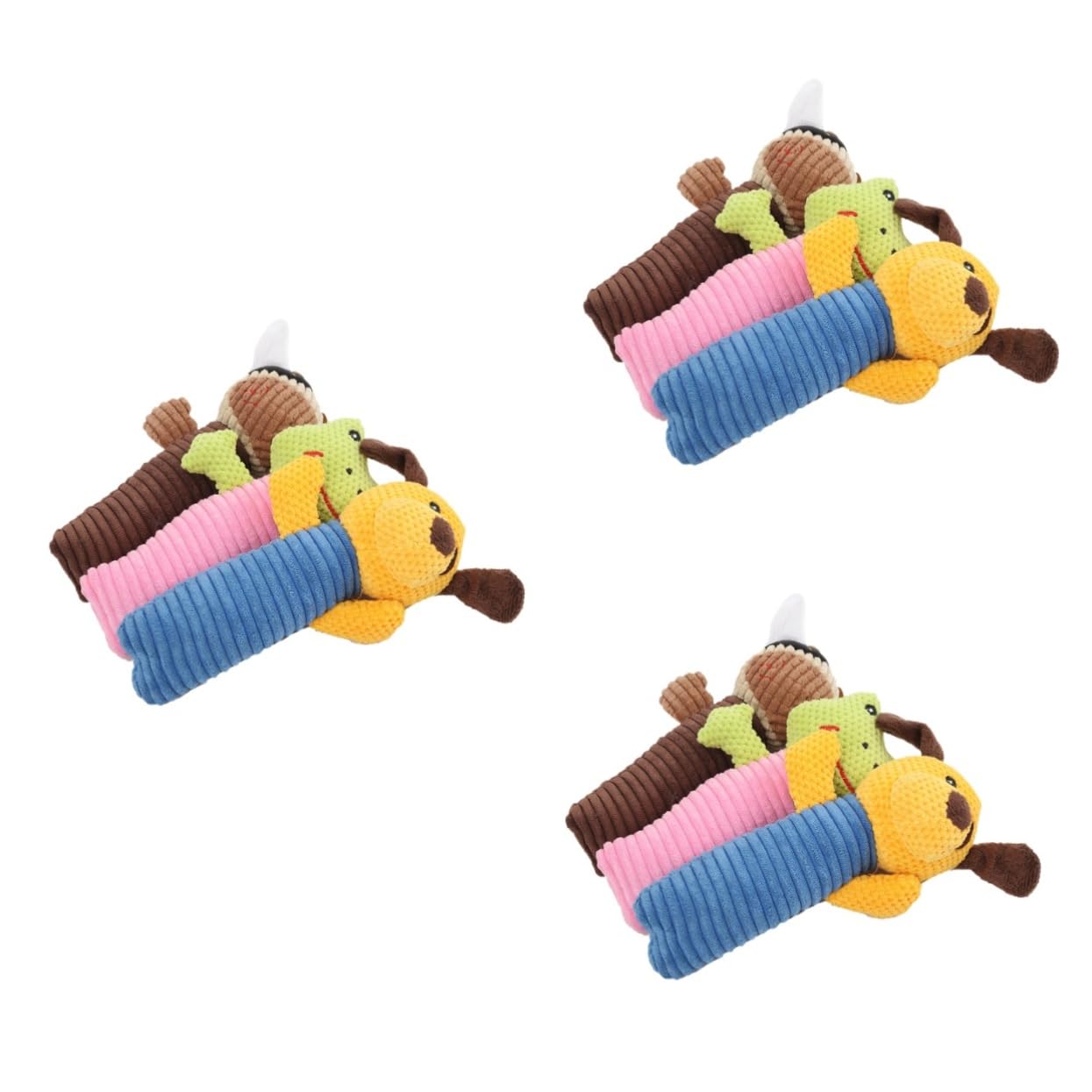 Angoily 9stücke Teiliges Quietschspielzeug Für Kleine Hunde Kauspielzeug Aus Plüsch Mit Bunten Tieren Hund Kalb Frosch Für Welpen Und Kleine Rassen Fördert Spiel Und Zahngesundheit