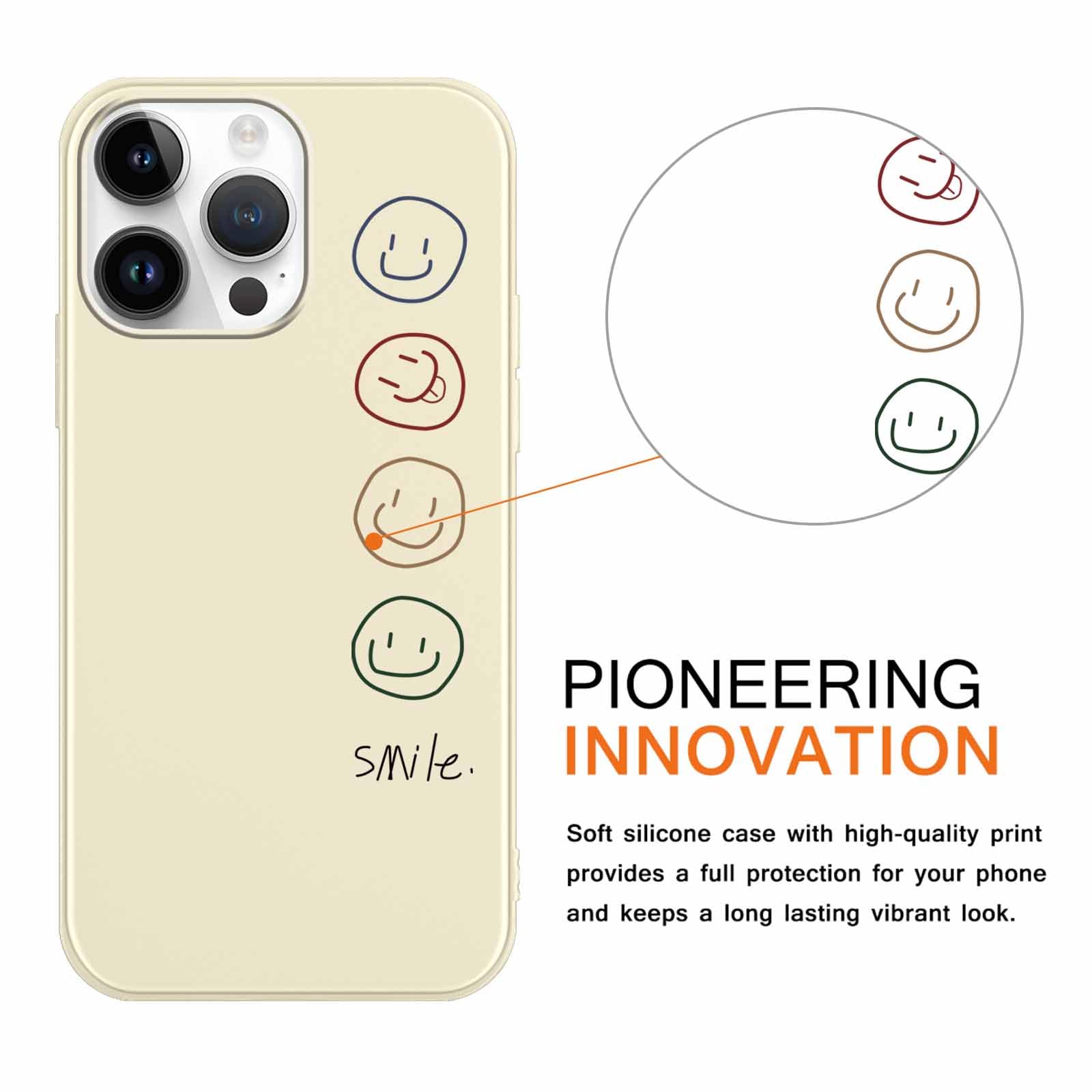 Yoedge [2 Pezzi per iPhone 15 PRO Max Cover, Silicone Morbide Matte Custodia con Drago Disegni