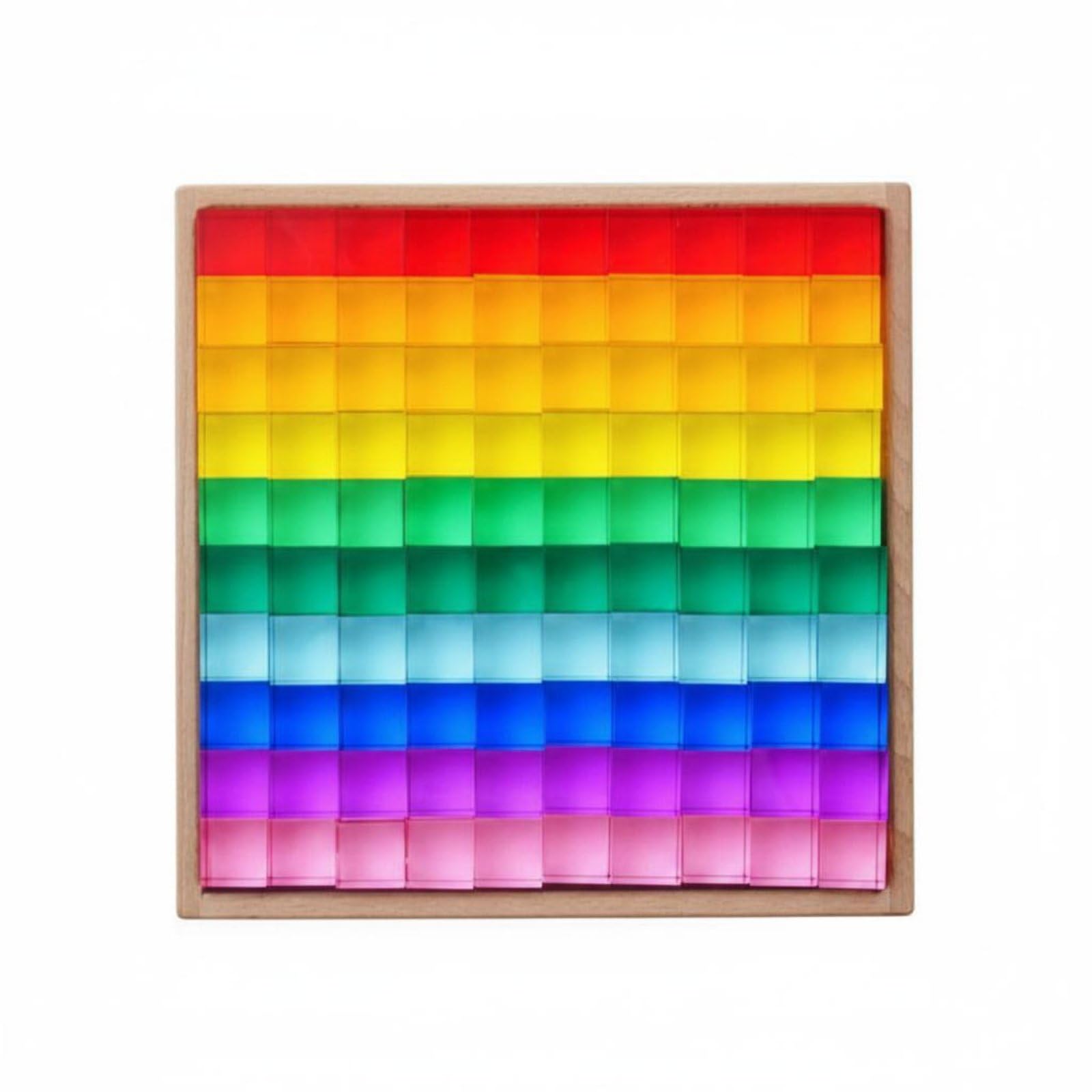 Blocchi da Costruzione Acrilici Cubi Colorati Trasparenti Elementi Gioco Educativo Strumento Sviluppo Creatività Idonei per Bambini Classi Tempo Libero Familiare