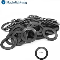 T TAKONE Mosogató Lefolyó Tömítés Készlet, 40 mm-es Szifon Tömítések Konyhába, 2 Ék és 6 Lapos Gumi Tömítőgyűrű Szett 7