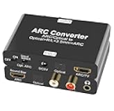 HDMI ARC Audio Extractor,192KHz ARC to Optical/SPDIF L/R 3.5mm Jack Stereo for TV DAC Audio Converter Digital to Analog Adapter