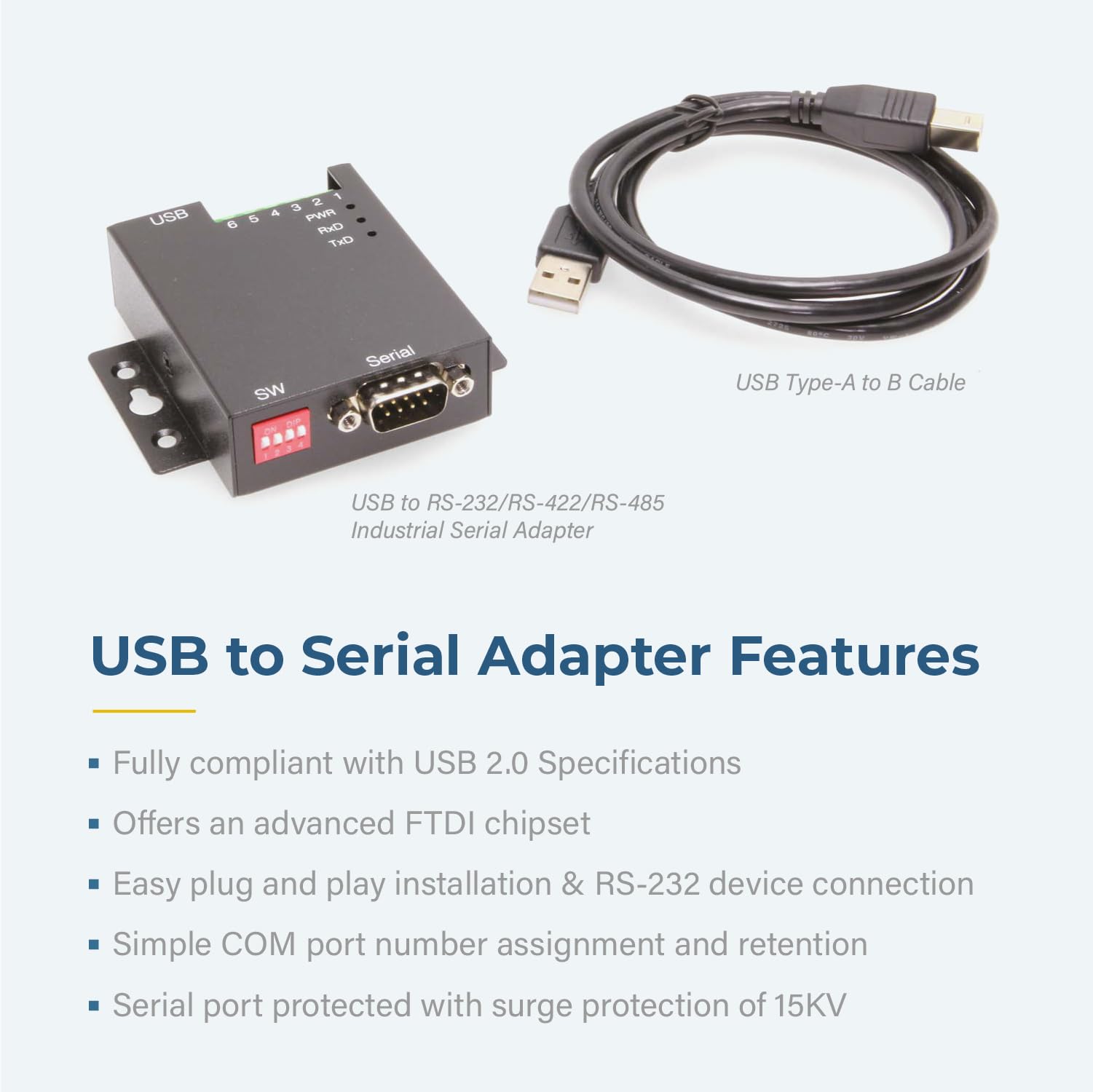 Amazon.com: SerialGear Industrial USB to RS-232/422/485 Serial