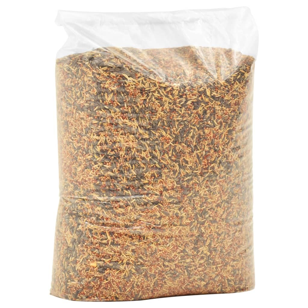 Alimento para pájaros, 25 kg, mezcla de forraje con sorgo trigo, avena, semillas de girasol y mijo para aves silvestres, aviarios, comederos y alimentación de invierno