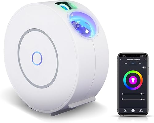 Proyector inteligente de estrella de luz galaxia, proyector planetario para el hogar con control de aplicación, modos de temporizador de 24 horas, disponible en Yaxa Costa Rica