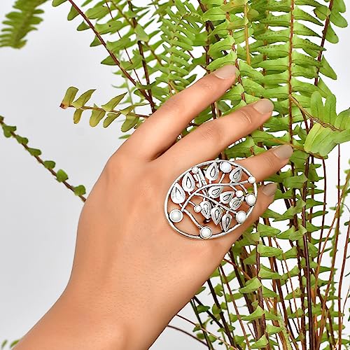 Fresh Fern Chloe Statement Ring