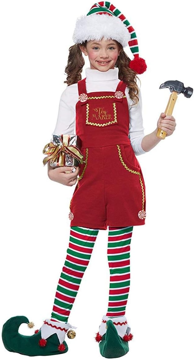 California Costumes Girls' Toymaker Elf, Girl