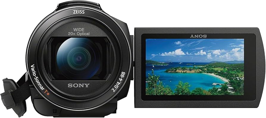 SONY 4Kビデオカメラ 本体と付属品 Amazon | Sony FDRAX53/B 4K HD Video Recording Camcorder (Black) by