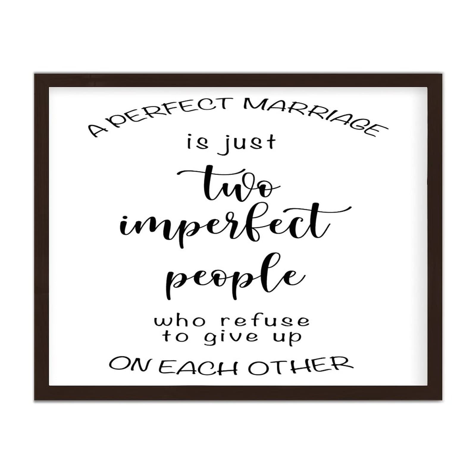 Plaque murale vintage en bois avec citation de mariage pour decoration cuisine et salle de bain