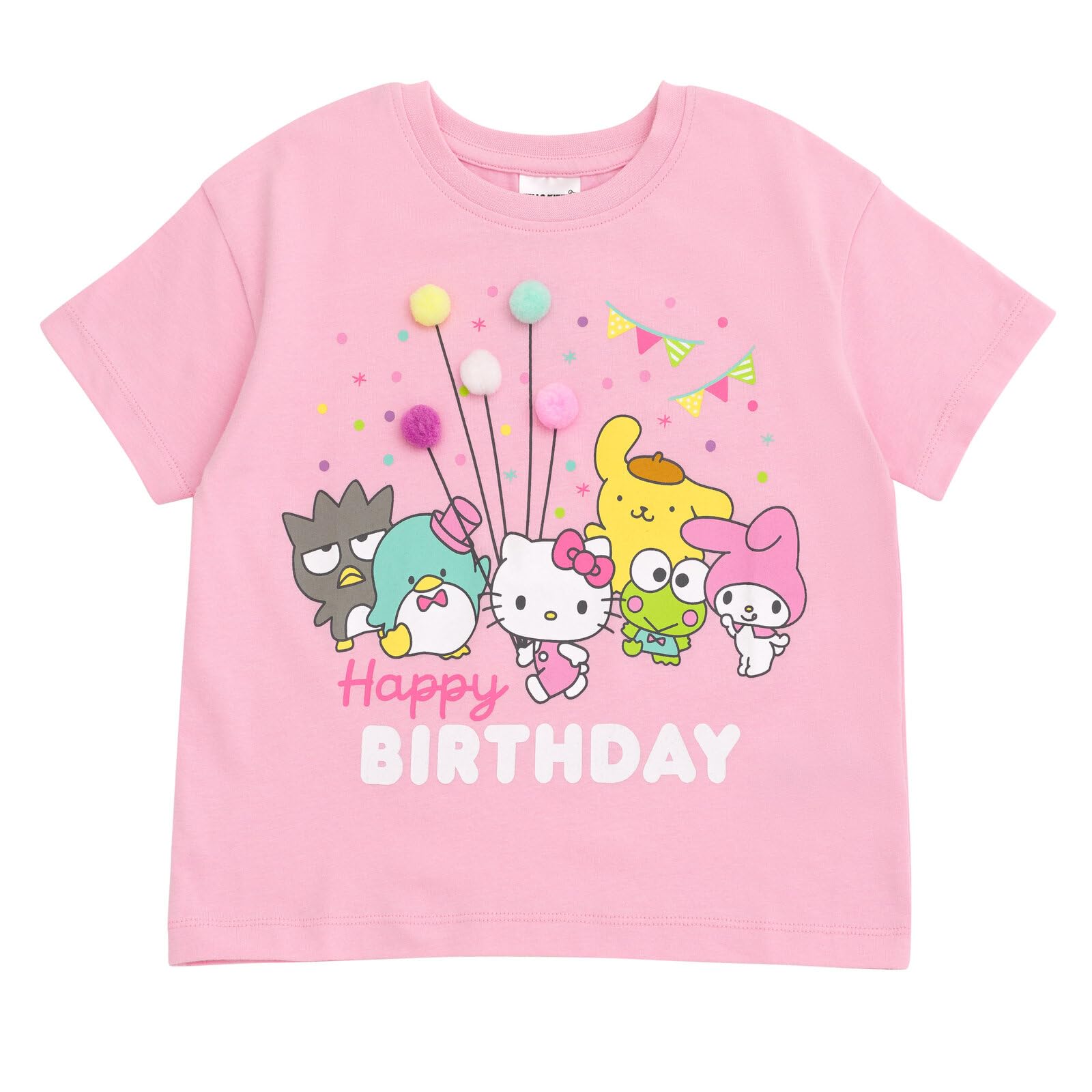 Hello Kitty Birthday St. Patrick's Day July 4th Christmas Halloween Girls T-Shirt Toddler to Big Kid Sizes (2T - 14-16)