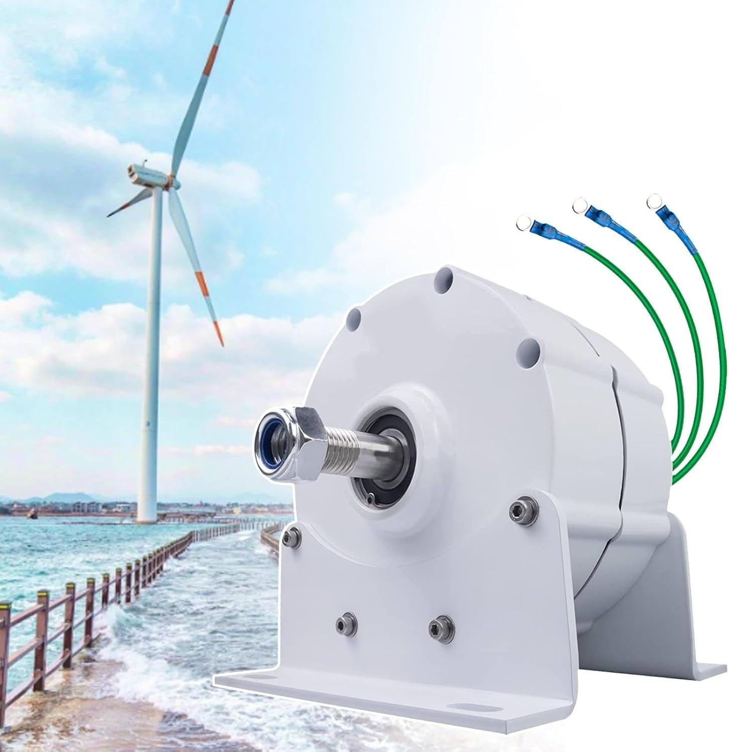 Permanentmagnetgenerator, Getriebelose Lichtmaschinen, 12000-W-Elektromotorgenerator, Dreiphasiger Getriebeloser Permanentmagnetgenerator, Für Wind- Und Wasserturbinen,220V