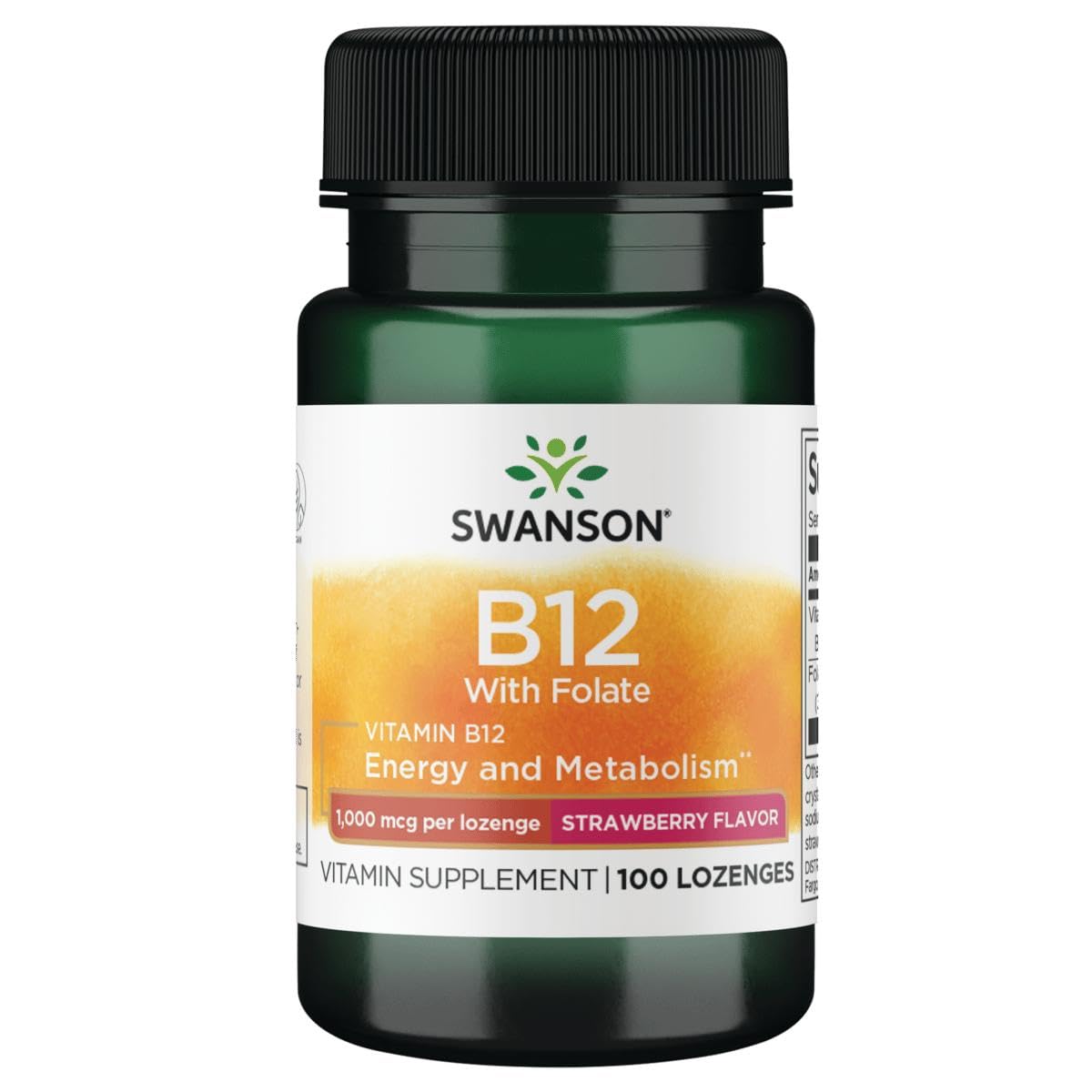 Swanson Vitamin B-12 Lozenges 1000 mcg, 100 Lozenges 100 Count (Pack of 1)