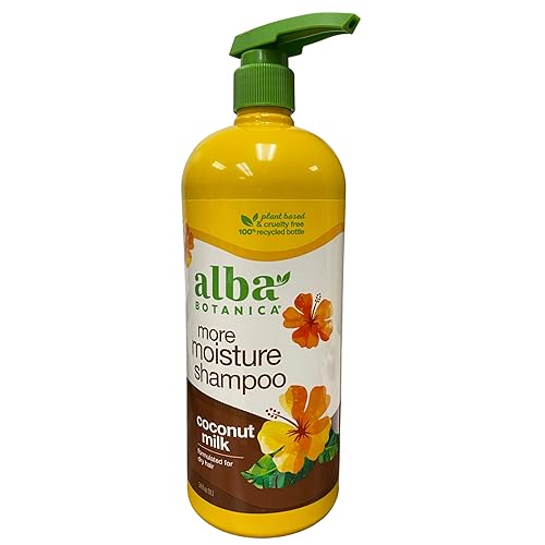 Miniatura 1 de Alba Botanica Más Champú Humectante, Leche de Coco, 34 Oz