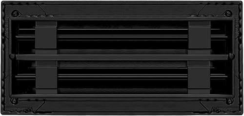 Miniatura 2 de BUILDMART - Cubierta de ventilación de CA moderna de 10x4 - Ventilación decorativa de aluminio negro - Difusor de ranura lineal estándar - Rejilla