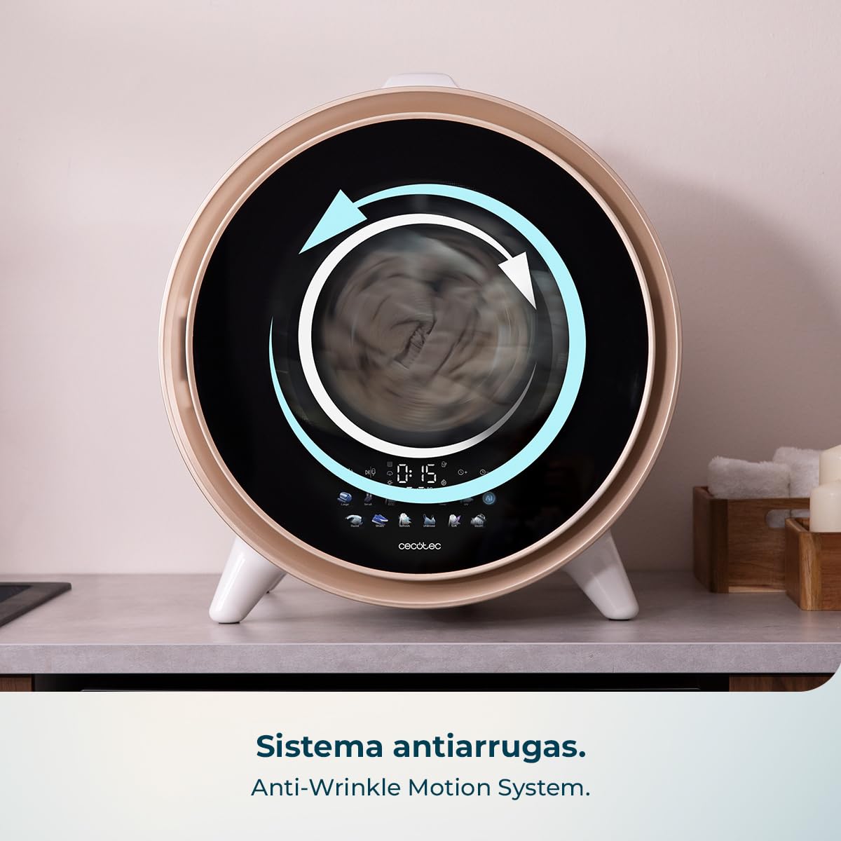 Cecotec Secadora Compacta de Evacuación 3Kg Bolero DressCode Dry 3600V. 12 Programas, Secado Automático Inteligente, Pantalla FullColor, Función UV Care, Dry Shoe Pro, Delay Start, Blanca